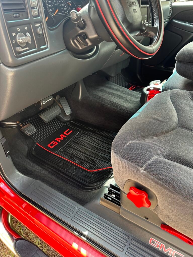 Red GMC floor